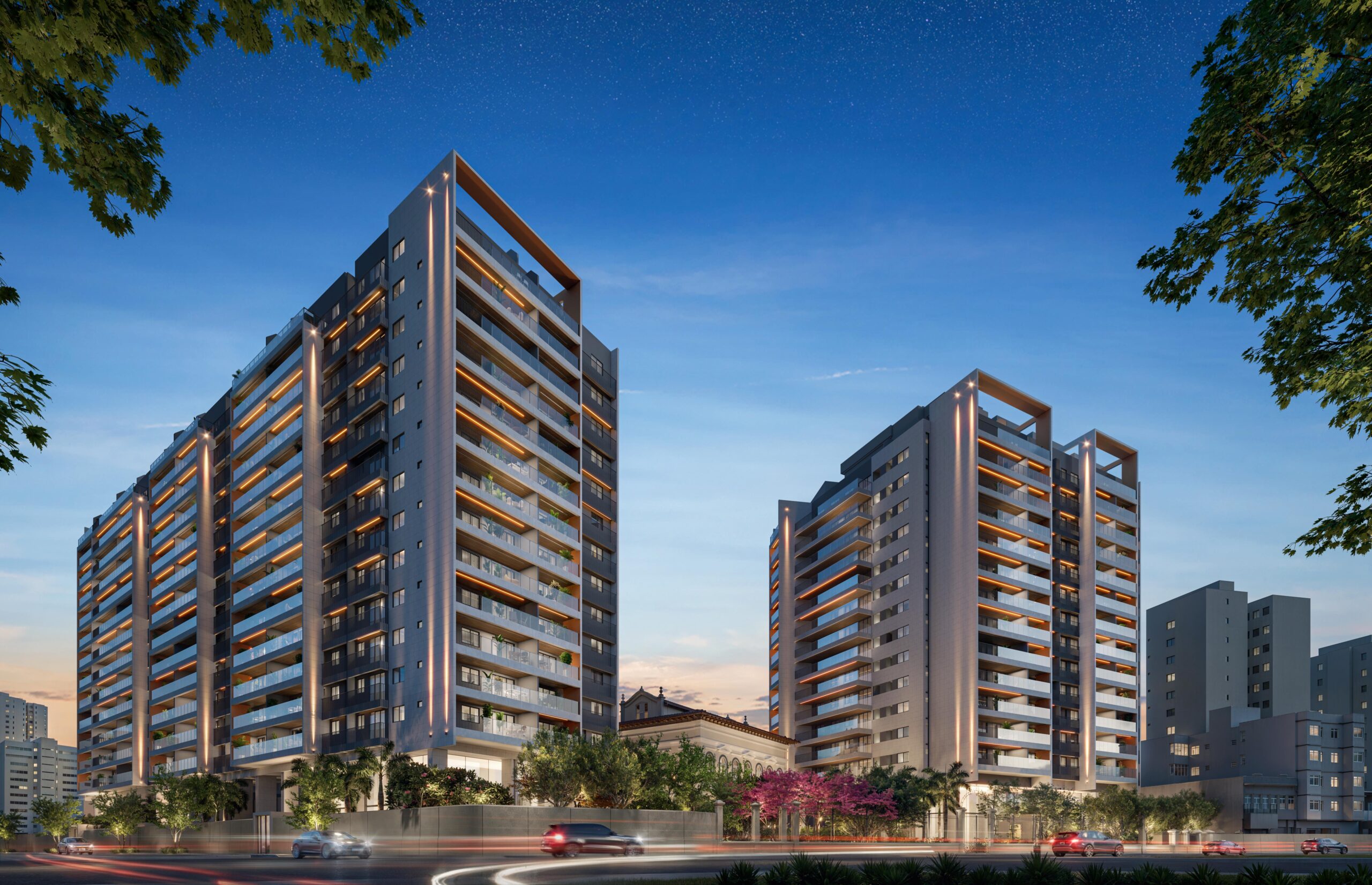 Fachada do Symphony Residences - Flamengo - BTG e New View