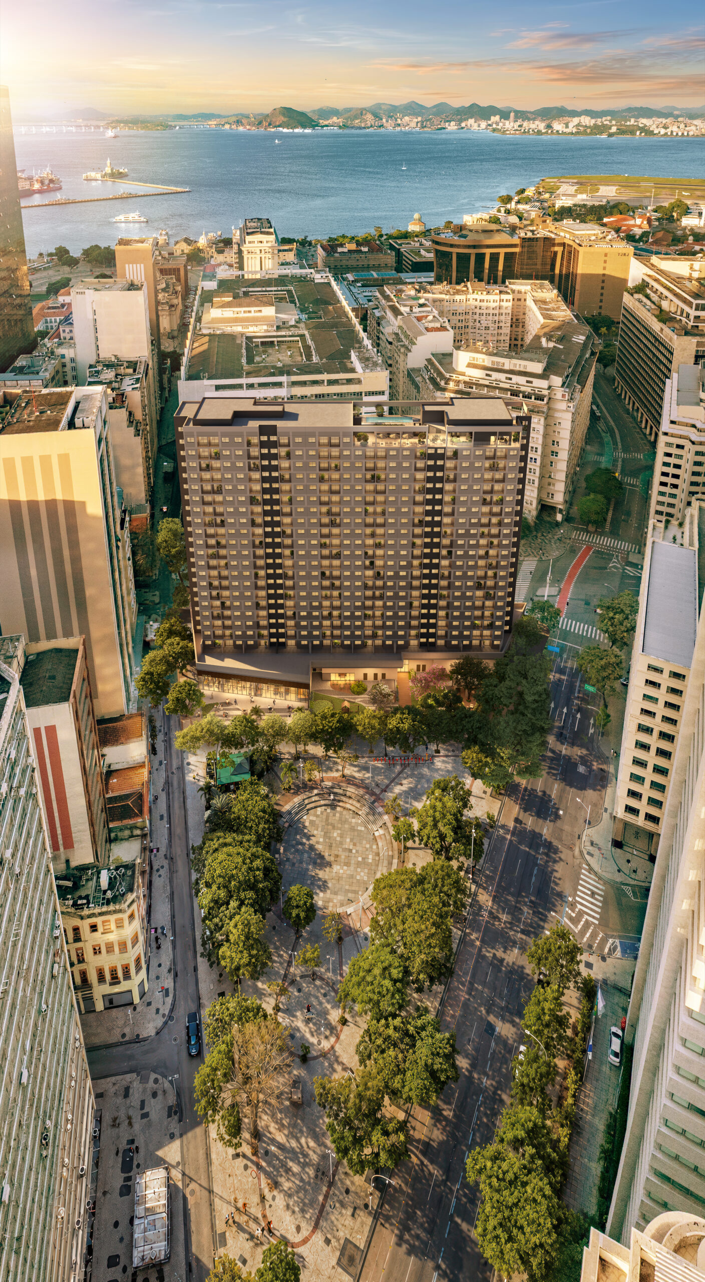 Foto montagem da fachada do mais novo lançamento: Connect Square no Centro do Rj - Rafael Gomes CRECI 87300 (21)99158-8926